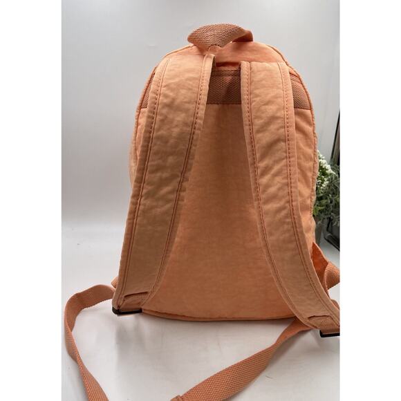 Kipling Nylon Seoul Challenger Peachy Coral BP4227 Monkey Fob Medium Backpack - Picture 12 of 16